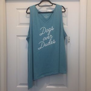 NWT Lane Bryant tank with asymmetrical hem 22/24